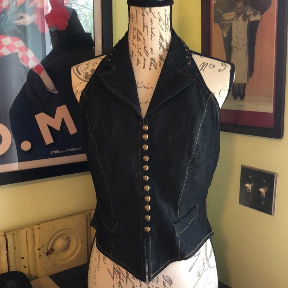 Bisou Bisou Denim Halter